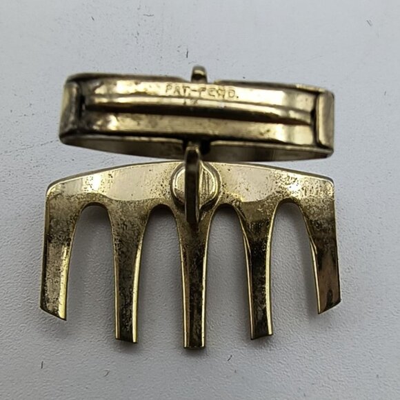 Cufflinks Vintage Golden Archway Architectural Design Mens Cuff Links Tie Bar - Picture 4 of 5